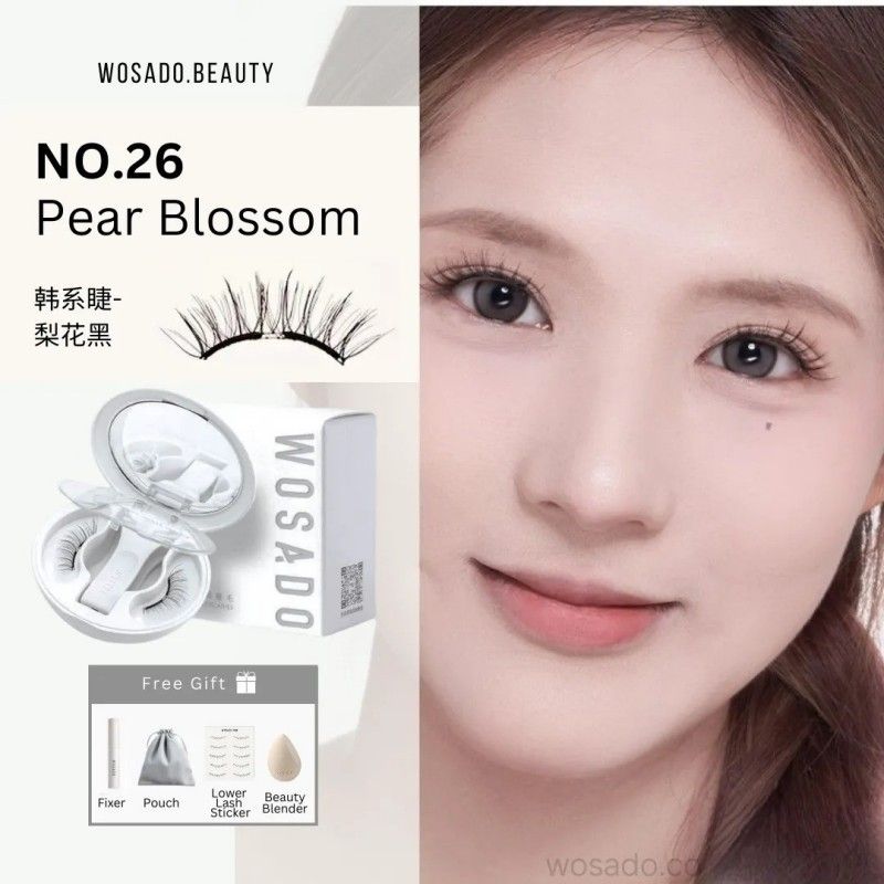 Wosado Soft Magnetic Eyelashes Pear Blossom Butter Bear