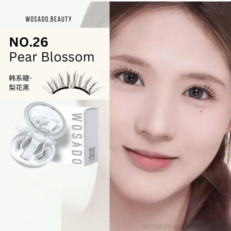 Wosado Soft Magnetic False Eyelashes Pear Blossom Black