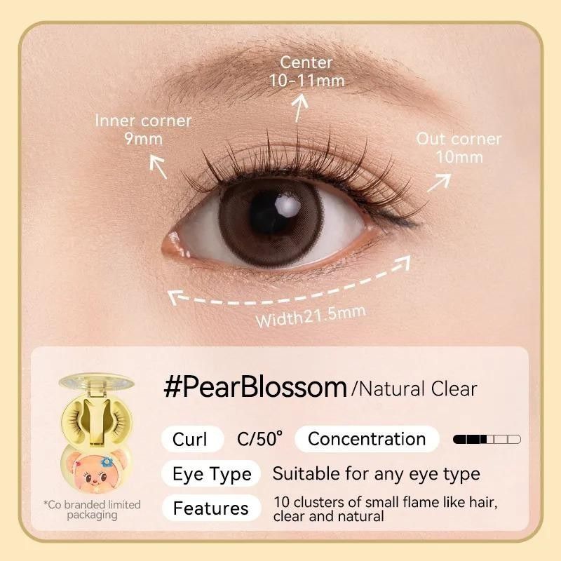 Wosado Soft Magnetic Eyelashes Pear Blossom Butter Bear