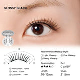 Wosado Soft Magnetic False Eyelashes Glossy Black