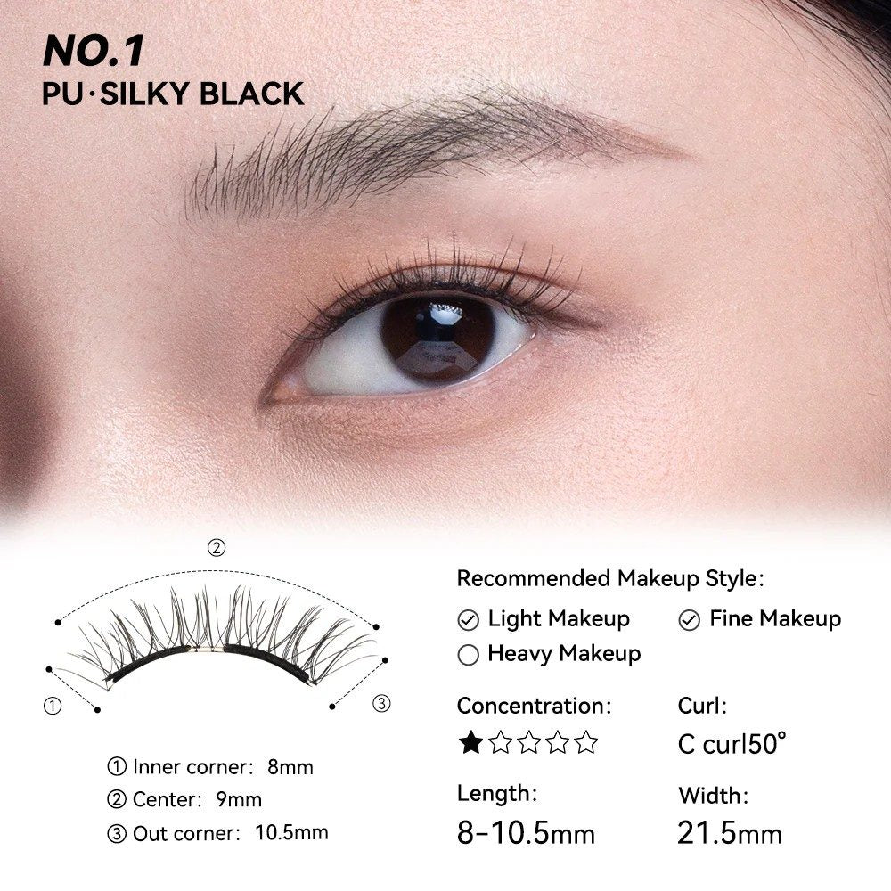 Wosado Disney Soft Magnetic False Eyelashes Silk Black