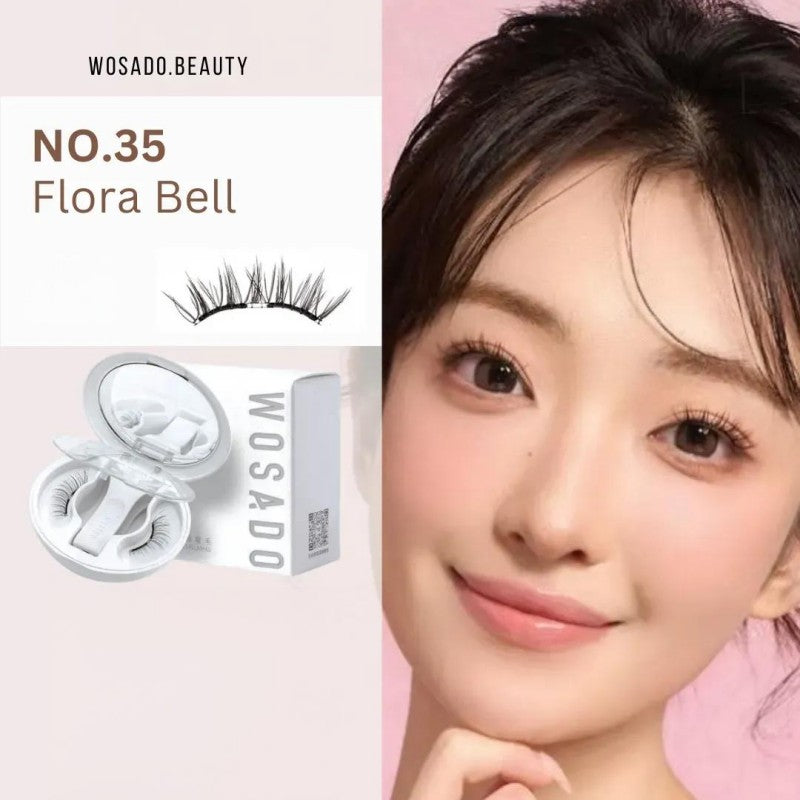 Wosado Soft Magnetic Eyelashes Flora Bell Brown