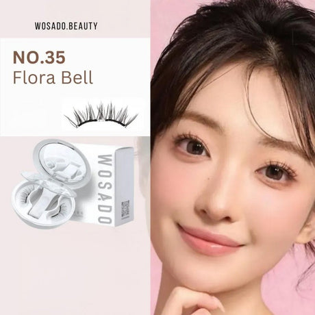 Wosado Soft Magnetic Eyelashes Flora Bell Brown