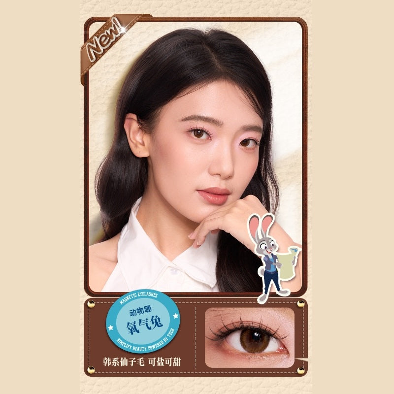 Wosado Disney Zootopia Soft Magnetic False Eyelashes Oxygen Rabbit
