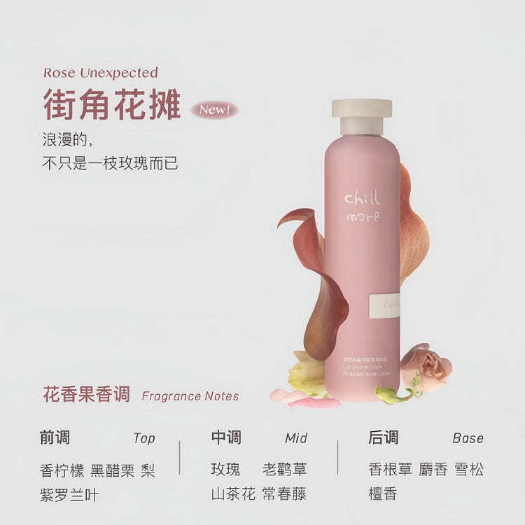 Chillmore Body Lotion Milk Moisturising Cream Rose Unexpected 240ml