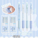 Rosy Posy Soft Chiffon Sponge Gel Pen Blue 4pcs