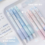 Rosy Posy Soft Chiffon Sponge Gel Pen Blue 4pcs