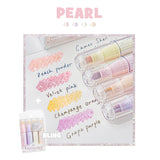 Rosy Posy Cameo Shell Glitter Highlighter Pen Pearl 4pcs