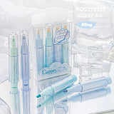 Rosy Posy Cameo Shell Glitter Highlighter Markers 4pcs