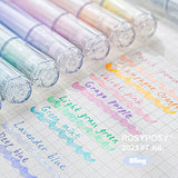 Rosy Posy Cameo Shell Glitter Highlighter Pen Pearl 4pcs