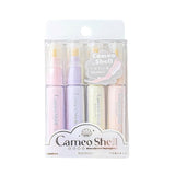 Rosy Posy Cameo Shell Glitter Highlighter Pen Pearl 4pcs