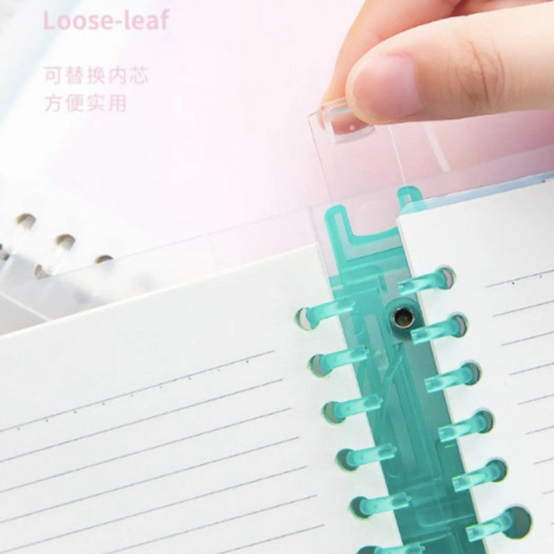 RosyPosy花与诗B5透明活页本笔记本Dawn Glow