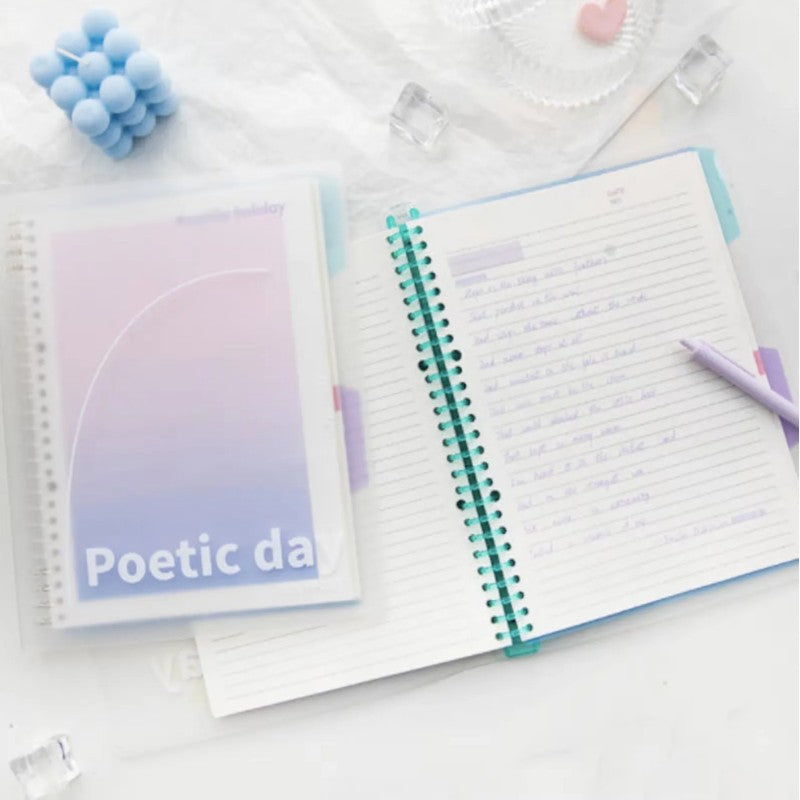 RosyPosy花与诗B5透明活页本笔记本Dawn Glow