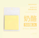 RosyPosy花与诗迷你透明便利贴奶酪
