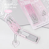 Rosy Posy Clear Series Staplers Gradient Pink