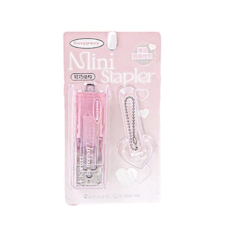 Rosy Posy Clear Series Staplers Gradient Pink