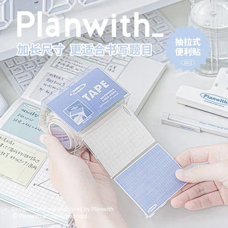 Planwith Tape Self-Stick Note Roll Grid