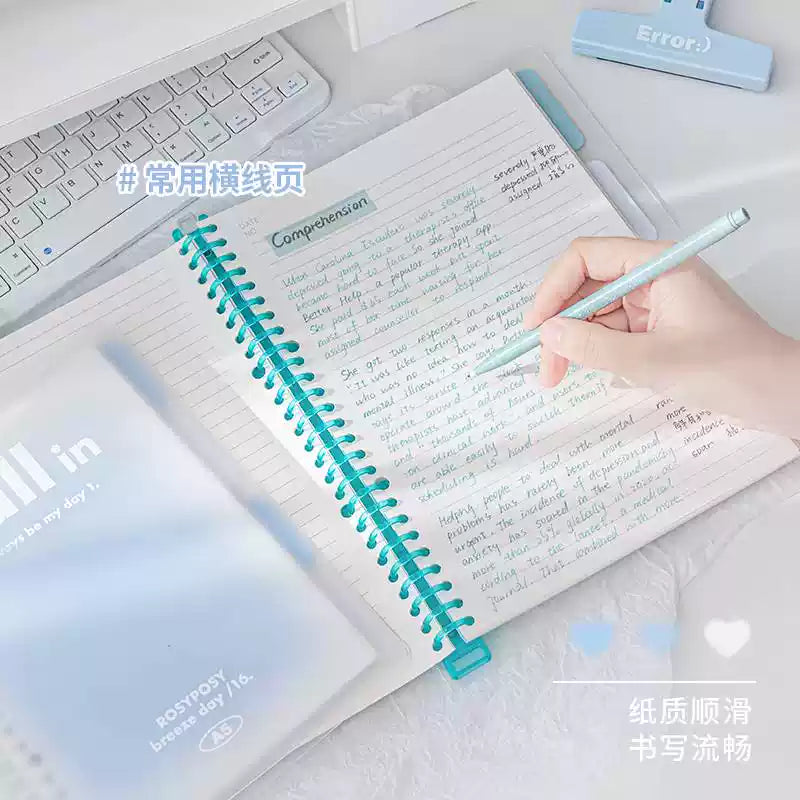 Rosy Posy花与诗透明活页本A5腮紫