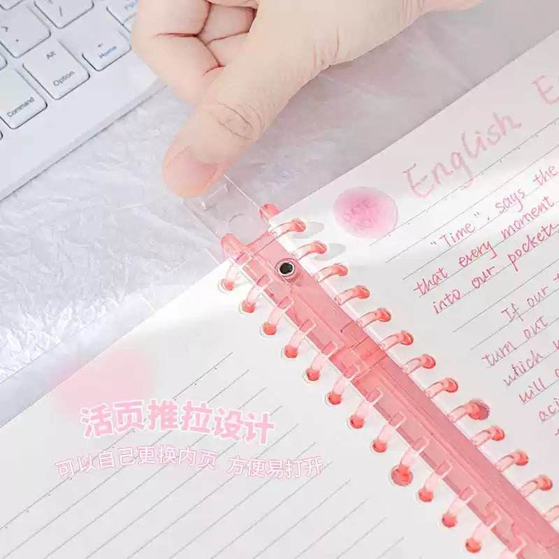 Rosy Posy花与诗透明活页本A5腮紫