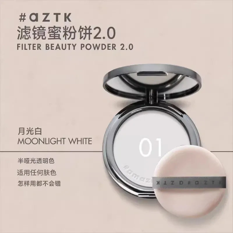 AZTK菁之滤镜蜜粉饼清爽贴肤#01月光白