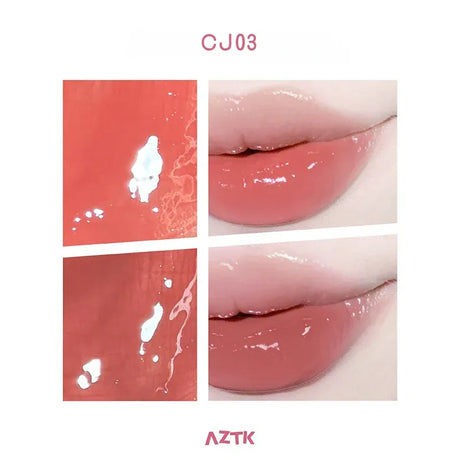 AZTK Duo Color Glow Lasting Lip Gloss #CJ03 lsland Twilight