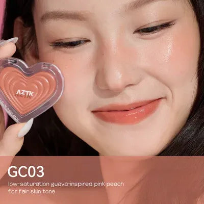 AZTK Jelly Glow Cheek Balm Blush #GC03 Peach Pink