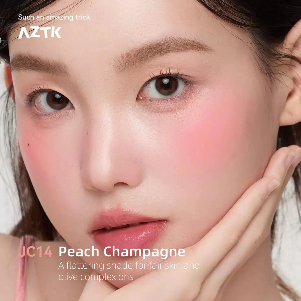AZTK Jello Color Liquid Blush #JC14 Peach Champagne