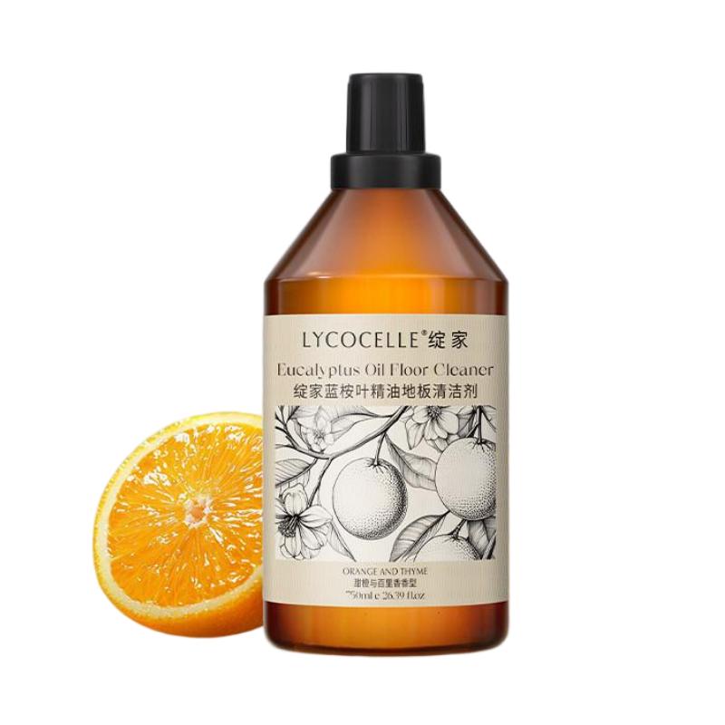 Lycocelle绽家蓝桉叶精油地板清洁剂甜橙与百里香 750ml