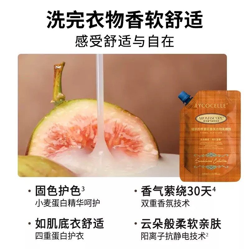 Lycocelle Fabric Softener Fig & Sandalwood 480ml