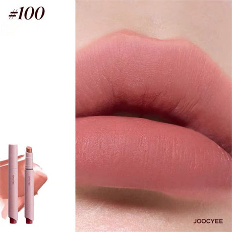 Joocyee酵色粉雾口红笔成膜不紧绷#100格雷粉