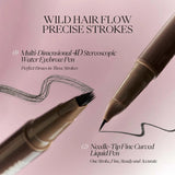 Joocyee Double Headed Eyebrow Pencil #02 Dark Brown