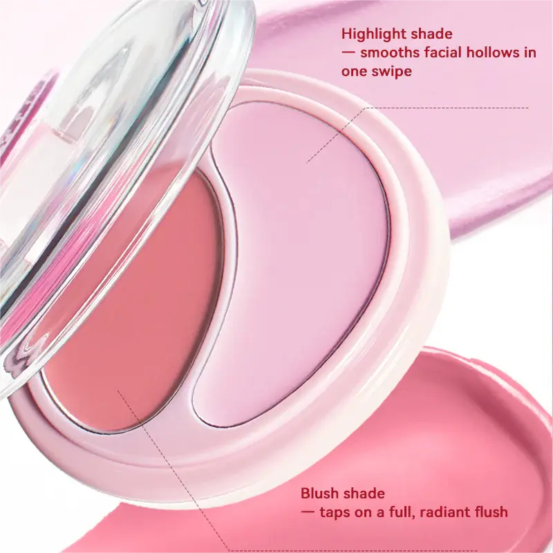 Joocyee Duo Blush & Luminizer Cream #G254 Pink Taro