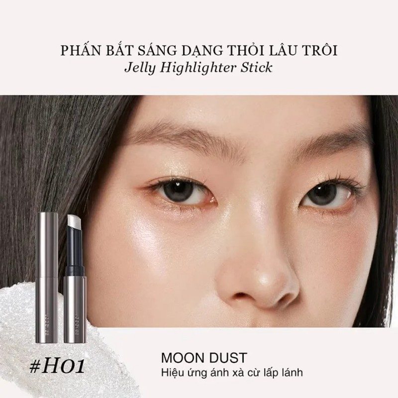 Joocyee Jelly Highlighter Glitter Stick #H01 Moon Dust