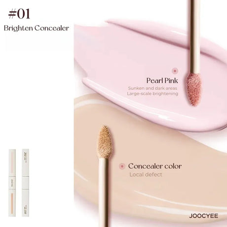 Joocyee Double-head Airy Wear Concealer Liquid #01 Brighten Concealer