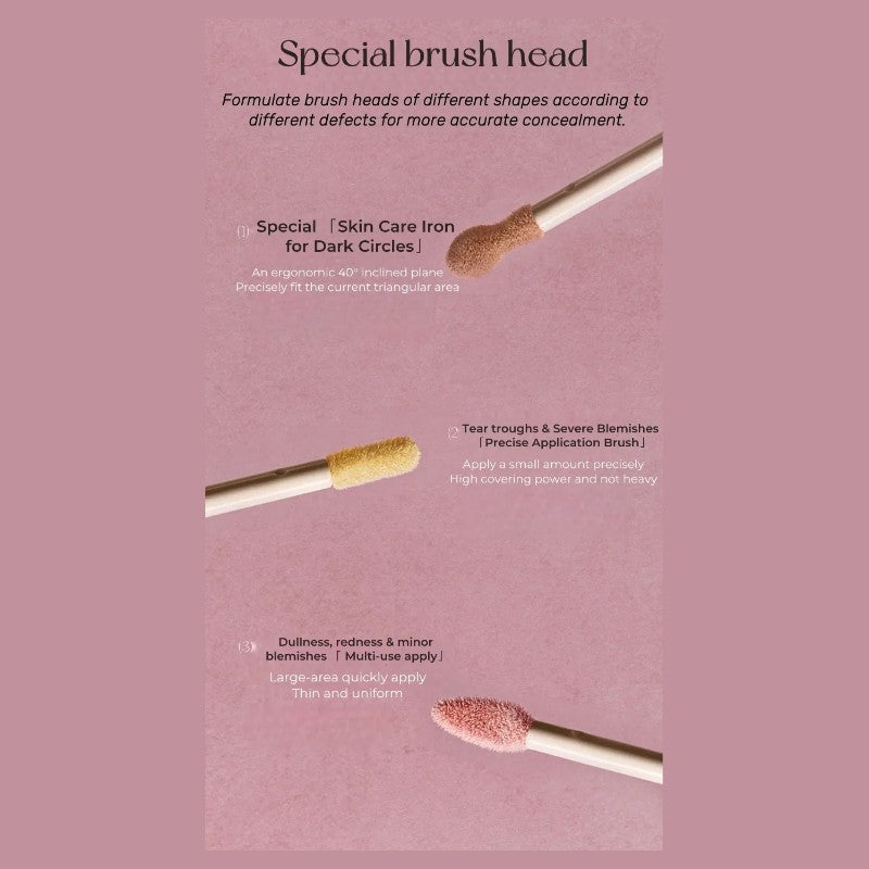 Joocyee Double-head Airy Wear Liquid Concealer #03 Redness & Acne Mark