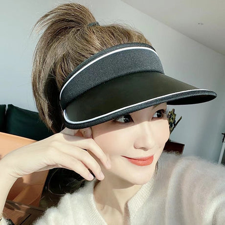 Zauo防晒空顶帽美边款
