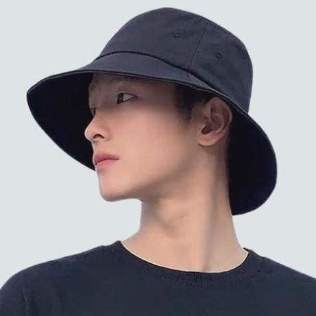 Zauo冷感防晒渔夫帽黑色男女同款