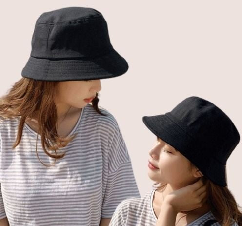 Zauo冷感防晒渔夫帽黑色男女同款