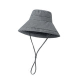 Zauo Sun Protection Bucket Hat Houndstooth Version