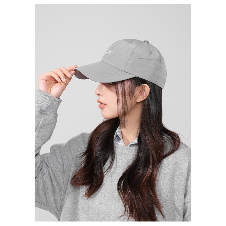 Zauo防晒鸭舌帽高街版灰色