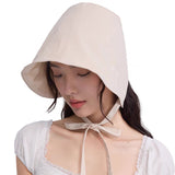 Zauo Sun Protection Bucket Sun Hat Apricot