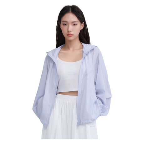 Zauo Sun Protective Jacket Clothing Skin Version Light Blue