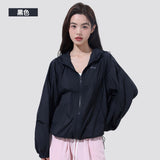 Zauo休闲防晒衣皮肤版黑色