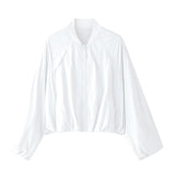 Zauo Sunscreen Sun Protective Jacket Baseball Version White