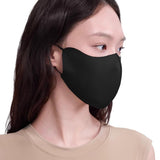 Zauo 3D UV Protection Sun Mask Black