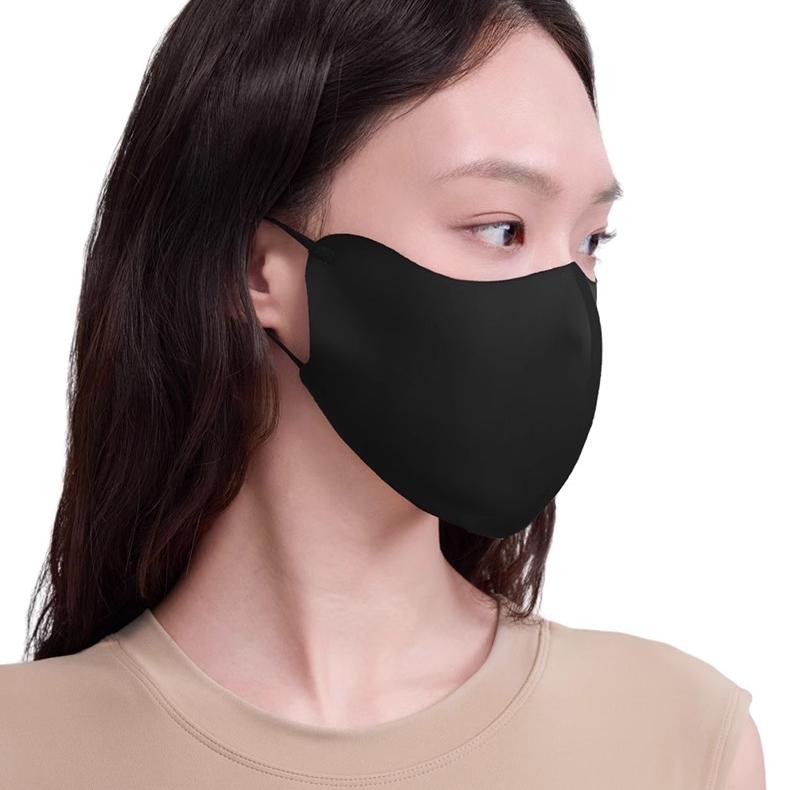 Zauo透气防晒3D立体口罩黑色
