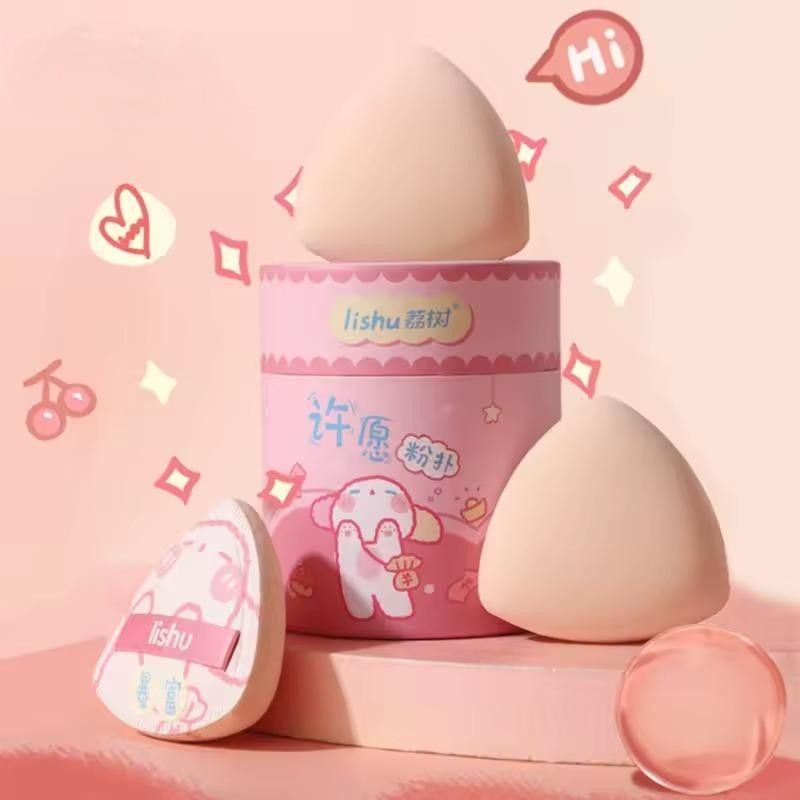 Lishu Wishing Powder Puff Set Pink