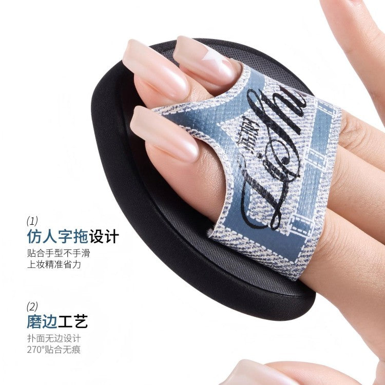 Lishu Vintage Denim Slipper Powder Puff Wet Use XL 3pcs