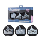 Lishu Vintage Denim Slipper Powder Puff Wet Use XL 3pcs
