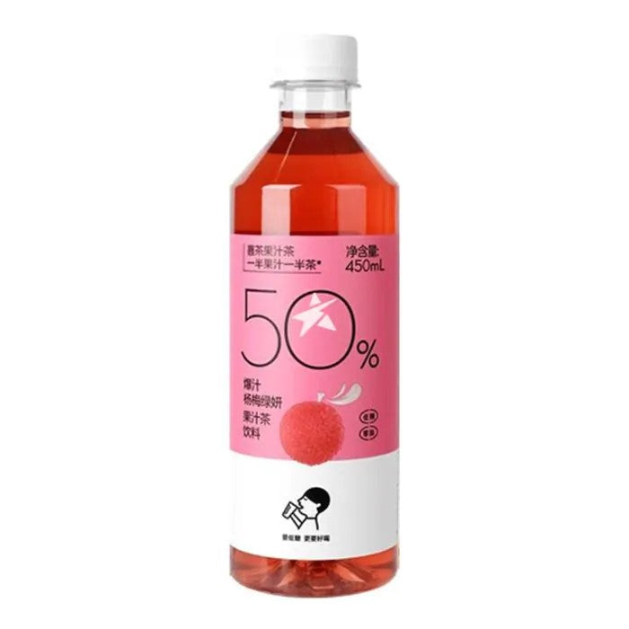 Heytea喜茶果汁茶爆汁杨梅绿妍茉莉花茶 450ml